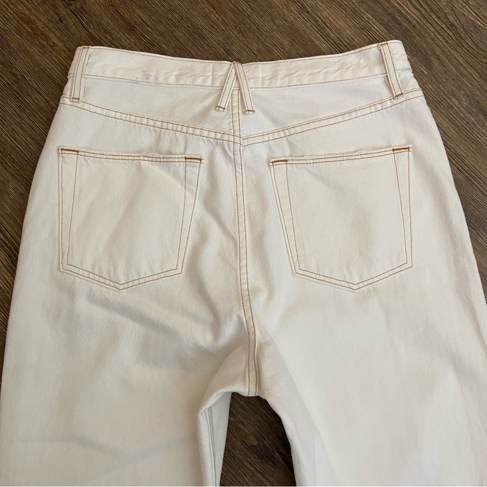 SLVRLAKE Dakota Ivory Destructed Jeans Size 30 - Picture 13 of 14